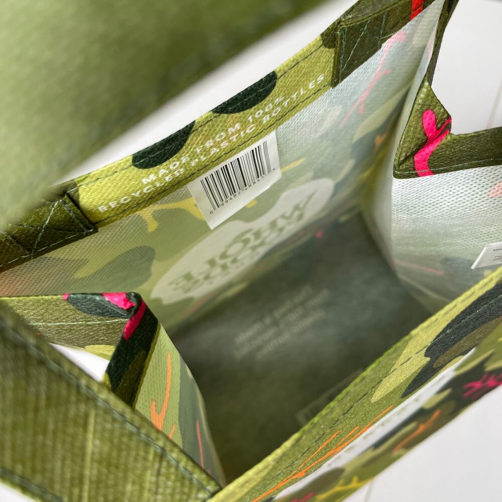Whole Foods Market Mini Tote Reusable Shopping Bag — Green Garden Leaf Print NEW - Picture 11 of 16
